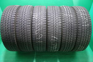 L248-20 送料無料 205/80R17.5 120/118L スタッドレスタイヤ LT 6本セット ダンロップ WINTER MAXX LT03 7分山 2020年製 ダイナ エルフ