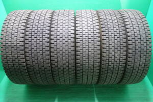 L250-18 送料無料 225/80R17.5 123/122L スタッドレスタイヤ LT 6本セット ダンロップ DECTES SP001 7分山 2018年 2019年製 ライトトラック