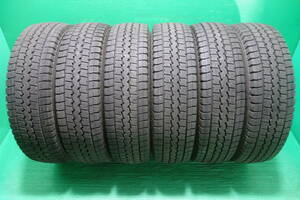 L320-22 送料無料 195/85R15 113/111L スタッドレスタイヤ LT 6本セット ダンロップ WINTER MAXX LT03M 8分山 溝たっぷり 2022年製