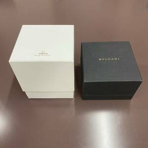 Y: BVLGARI ブルガリ / OMEGA オメガ　腕時計 腕時計ケース 空箱 保管箱　2点まとめて　付属品　取説付き