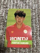 カルビー サッカーカード　長谷川祥之　本田技研工業　1991〜1992_画像1