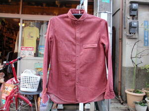 美品！日本製　GERUGA（ゲルガ）　えんじ色のワークシャツ　サイズ2