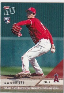 2018 Topps now 大谷翔平 RC SPRING TRAINING ST-4