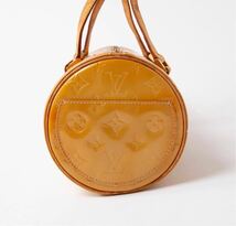 【美品】一スタ LOUIS VUITTON ルイヴィトン ベッドフォード ハンドバッグ 筒型 モノグラム ヴェルニ エナメル イエロー系 レディース 8_画像6