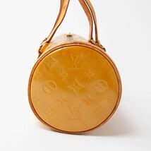 【美品】一スタ LOUIS VUITTON ルイヴィトン ベッドフォード ハンドバッグ 筒型 モノグラム ヴェルニ エナメル イエロー系 レディース 8_画像7