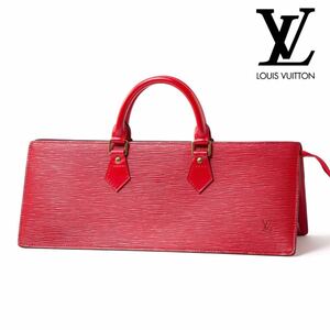 ★未使用★一スタ LOUIS VUITTON ルイヴィトン ハンドバッグ エピ カスティリアンレッド サックトリアングル エピ レザー LVロゴ 5