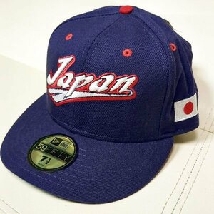 タグ付 第一回 WBC 2006 キャップ 7 1/2 59.6cm ニューエラ ネイビー 侍ジャパン 帽子 日本代表 NEW ERA USA製　