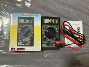 新品未使用 デジタルテスター電流 電圧 抵抗 計測 測定器 コンパクト ブラックMULTIMETER デジタルマルチメーター 日本語説明書付き