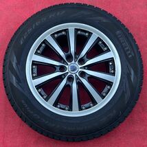 70%溝有。共豊 STEINER シュタイナー 17インチ×7J +38 PCD114.3/5穴PIRELLI 225/65R17スタッドレス4本。 NX ハリアー RAV4 CX-5 CX-8等。_画像4