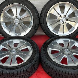 70%溝有。G-CORPORATION LUFTBAHN 17インチ×7.0J +48 PCD114.3/5穴 DUNLOP 215/50R17スタッドレス4本。クラウン セレナ ノア ヴォクシー