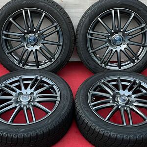 70%溝有。WEDS ZAMIK TITO 16インチ×6J＋50 PCD100/4穴YOKOHAMA 185/55R16スタッドレス4本。ヤリス アクア フィット グレイス スイフト等