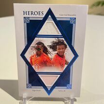 2022futera unique soccer HEROES /15 シリ　Game Used Memorabilia Heroes Patch EDGAR DAVIDS & NATHAN AKE_画像1