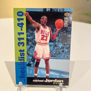 1995-96 Upper Deck Collector's Choice Checklist Michael Jordan #410 Bulls NBA マイケルジョーダン　バスケ　トレカ