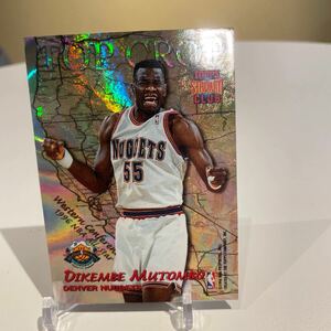 1996-97 Stadium ClubALONZO MOURNING DIKEMBE MUTUMBO Top Crop Foil Insert #TC2 NBA トレカ　バスケ　両面プリント