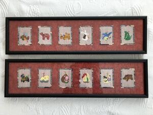  10 two main art frame Japanese paper watercolor frame 10 two main New Year 