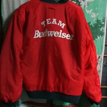 バドワイザー　TEAM Budweiser　リバーシブル　MA-1 中古　広告ノベルティ　ビール　麦酒　_画像5