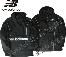 ■新品【new balance】ニューバランス GOLFに最適 背面BIGロゴ NB Athleticsウーブンジャケット■BK/XL_画像6