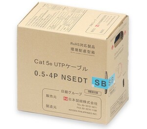 【新品】■■NSEDT SB CAT5e UTP 0.5-4P 300m LANケーブル■■.