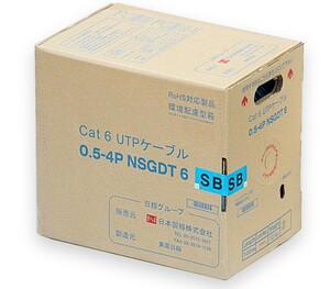【新品】■■CAT6 NSGDT6 SB UTP 0.5-4P 300m LAN ケーブル■■1