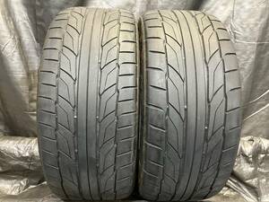 程度良好 ニットー 245/40R19 NT555 G2 2本 中古タイヤ 2019年製 245/40-19 スカイライン フェアレディZ 20アルファードなど