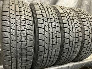 極上品 ダンロップ 185/55R16 WINER MAXX WM01 4本セット スタッドレス 中古 185/55-16 フィット スイフト カローラフィールダー 等