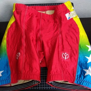 USED 中古 競輪 メダリスト MEDALIST レーサーパンツ L 赤 