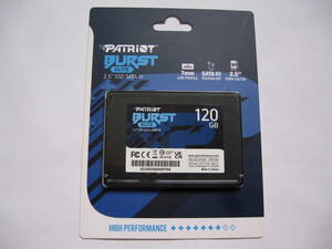 ★☆新品　即決あり！Patriot Memory SSD 120GB Burst Elite SATA3 内蔵2.5インチ PBE120GS25SSDR☆★