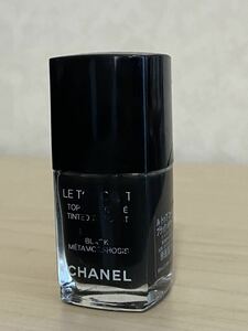 シャネル CHANEL ル トップ コート タンテ ヴェルニ LE TOP COAT ブラック メタモーフォシス TINTED ネイル 残量たっぷり　定形外220円