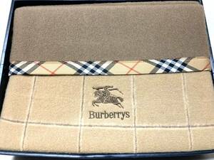 BURBERRY バーバリー 純毛毛布 140x200cm 毛100％ 西川産業 日本製 未使