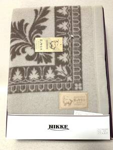 NIKKE ニッケ カシミヤ入り毛布 140x200cm 毛100％ 日本製 未使用