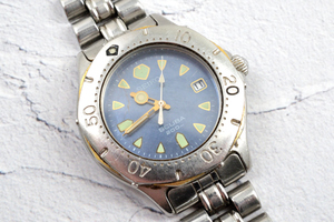 1スタ For Parts パーツ取 部品取 【SEIKO】 セイコー SCUBA ダイバー QUARTZ 動作品 36mm Ref.7N35-6970 ベルト付 訳あり #N3N-636