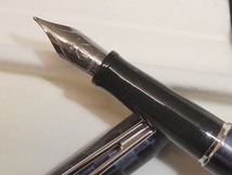 ●WATERMAN ウォーターマン 万年筆 ペンケース付き ハーモニー ブルー F 絶版●_画像4