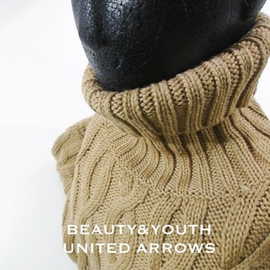 【BEAUTY&YOUTH UNITED ARROWS】ユナイテッドアローズ タートルネック ケーブルニット セーター!!