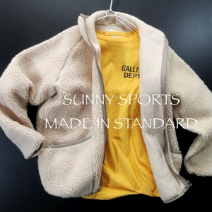 【SUNNY SPORTS サニースポーツ】MADE IN STANDARD 別注 ボア ジップジャケット オーバーサイズ!!