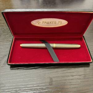 【MYT-1964】 1円スタート PARKER　パーカー 万年筆　Sterling 14K GF 925 SILVER 銀 金メッキ 文房具 状態写真参照