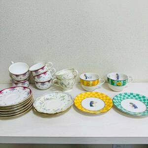 【IK-25562】 食器おまとめ NARUMI ナルミ ブランドCHINA カップ ソーサー 洋食器 フラワー ペンギン セット 中古 保管品