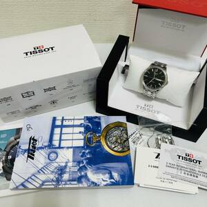 【SPM-2022】1円～！TISSOT メンズ 腕時計 T065430A AT 裏スケ コマ 冊子 箱 状態写真参照 稼働品 自動巻き ブランド ウォッチ