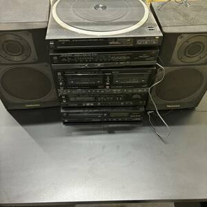 【MYT-2161】 1円～ オーディオ technics st-x55. su-x55 .rs-x77wr. sl-pj11 スピーカー2個 レコード 動作未確認 状態写真参照