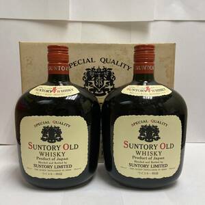 【B-12768】 1円スタート～ SUNTORY OLD WHISKY Product of Japan サントリー オールド ウイスキー 2本セット 760ml 43% 未開栓 箱付き