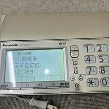 【MYT-2276】1円スタート Panasonic パナソニック パーソナルファックス おたっくす コードレス電話機 KX-PD604DW 通電確認済 状態写真参照_画像2