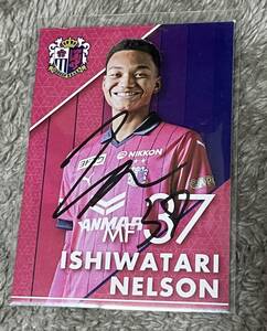 Cerezo Osaka 2023 Распределительная карта стадиона Ishiwari Нельсон Автоматический автограф