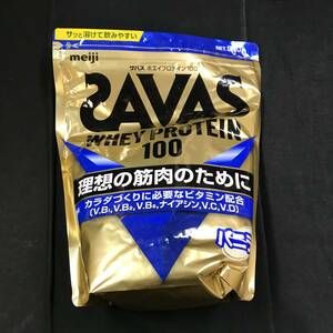 su858 送料無料！未開封品 明治 ザバス SAVAS ホエイプロテイン100 バニラ味 980ｇ