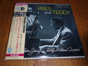 【新品 廃盤 紙ジャケ】 Lester Young / Teddy Wilson (レスター・ヤング /テディ・ウイルソン) Pres And Teddy　