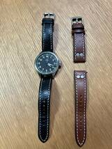 Laco ラコ　自動巻　黒文字盤　Made In Germany 革ベルト2種付き　美品　可動_画像1