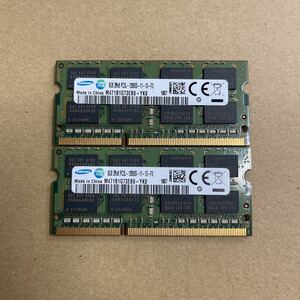 F25 SAMSUNG ノートPCメモリー　8GB 2R×8 PC3L-12800S 2枚