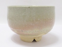 23-BP-147　萩焼　萩峰山孝明　茶碗　茶器　和食器　在銘　陶芸品　美術　骨董　コレクション　共箱付き　経年保管品　中古_画像3