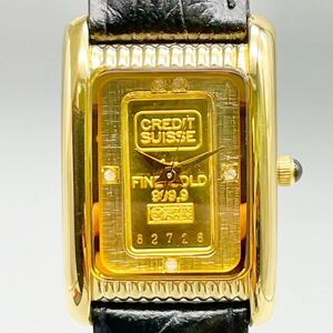 新品 未使用品 ELGIN エルジン ファイン ゴールド 999.9 インゴット ウォッチ 1g K24 24金 レディース 腕時計 クォーツ FK-606-S タグ付き