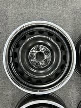 シエンタ　170系 　トヨタ純正　スチールホイール　15X5.5J 100-5H 4本　スタッドレスタイヤ用に！_画像2