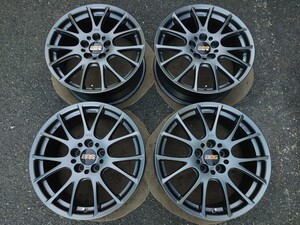 極上 2019年製 希少 販売終了品 鍛造 BBS RE-V MGR マットグレイ 18インチ 8J+43 RE057 PCD114.3 5穴 4本