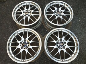 美品 アルファード ヴェルファイア 鍛造 BBS RG-R DSK ダイヤモンドシルバー 19インチ 8.5J+38 RG727H PCD114.3 5穴 4本